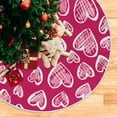 thumbnail image 3 of JOOCAR Valentine's Day Tree Skirt, Pink Little Heart 36 Inch Tree Skirt, Suitable for Christmas Tree Decoration Home Holiday Party Decoration, 3 of 4