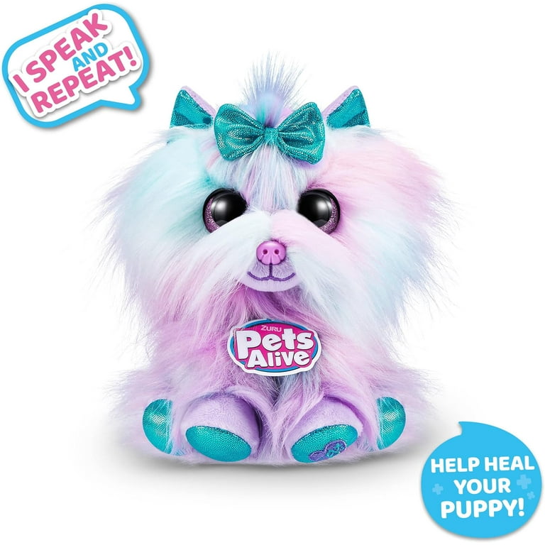 Pets Alive Pet Shop Surprise S3 Puppy Rescue Yorkshire by ZURU Surprise Puppy Plush Ultra Soft Plushies Compound Surprises Inside Interactive Toy