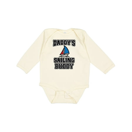 

Inktastic Daddy Sailing Buddy Sailboat Gift Baby Boy or Baby Girl Long Sleeve Bodysuit