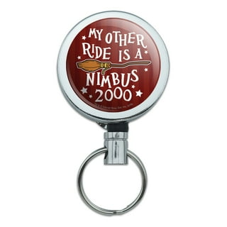 Harry Potter I Am Up to No Good Heavy Duty Metal Retractable Reel ID Badge  Key Card Tag Holder with Belt Clip : : Office Products