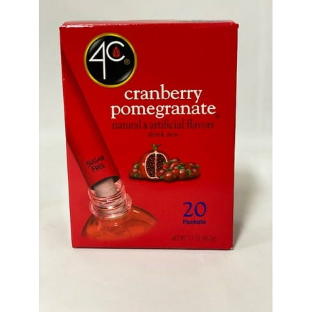 4C Totally Light Cranberry Pomegranate Juice, 1.7 Oz., 20 Count