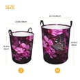 thumbnail image 2 of Large Laundry Basket with Handles - Pink Blossoms Butterfly Kids Baby Dirty Clothes Laundry Hamper for Bedroom Aesthetic, 2 of 5