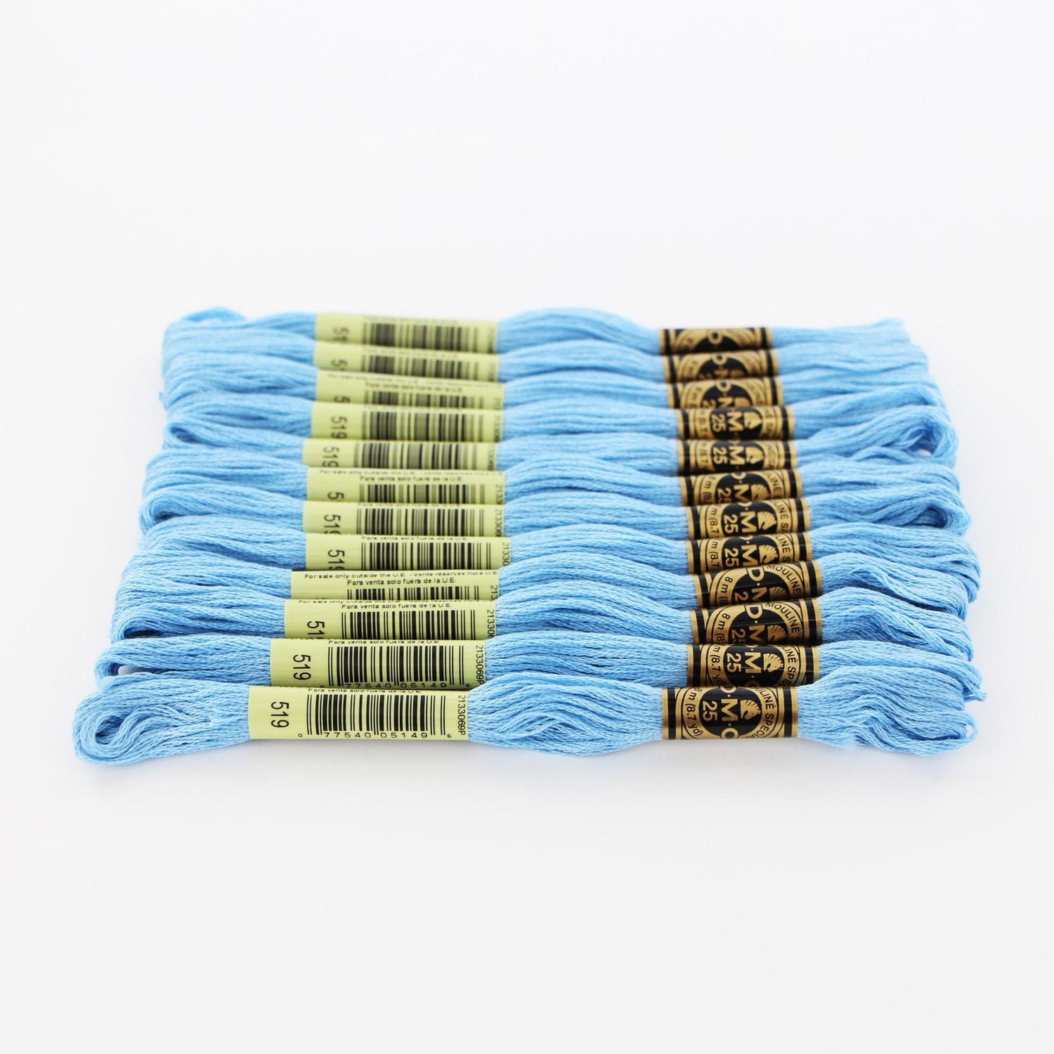 Fil à broder en coton DMC à 6 brins 8m – Bleu 6 Brins