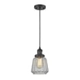 thumbnail image 5 of 201C-AC-G142 Innovations Lighting Chatham - 1 Light Cord Hung Mini Pendant In Art Deco Style-11 Inches Tall and 7 Inches Wide-Antique Copper, 5 of 6
