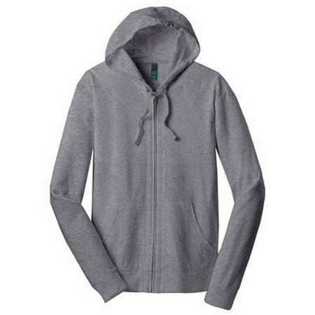 Young Mens Lightweight Jersey Full-Zip Hoodie - Dark Heather Grey -  2X-Large | Walmart Canada