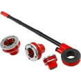 thumbnail image 2 of Large Hand Die Ratcheting Pipe Thread Threader Tool Ratchet Threading Kit Set, 2 of 3