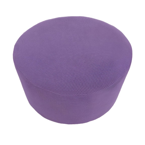 FURMORA Ottoman Footrest Covers,Full Coverage Ottoman Cover Square,360掳 Stretch Footstool Cover,Purple