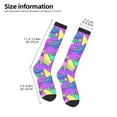 thumbnail image 2 of Naloa Disco Roller Skates Thigh High Socks Extra Long Stretchy Sock Women Over Knee High Opaque Stocking Daily Wear, 2 of 6