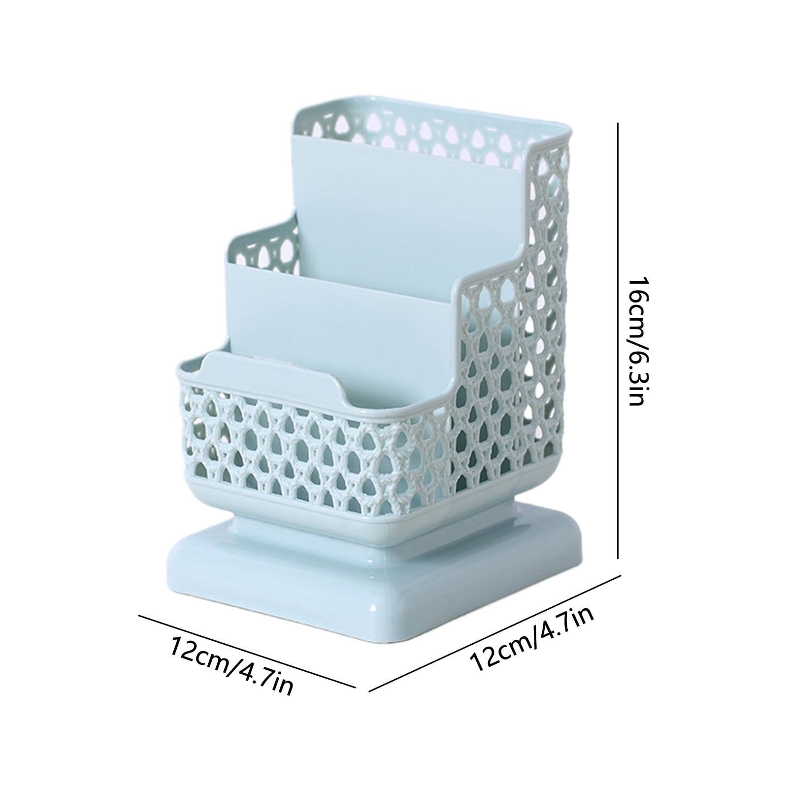 Tarmeek Hollowed Desk Organizer, Large Capacity Minimalist Pen Holder for Desk & Makeup Brush Holder, Multi-Functional Stationery Rack, Desk Organizers and Accessories for Home Office