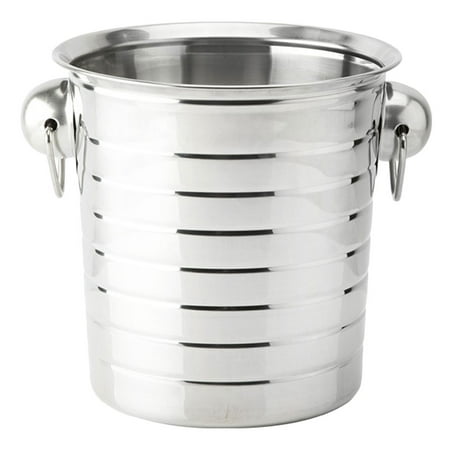 

Portable Stainless Steel Wine Holder Durable Ice Bucket Ice Storage Bucket 3L