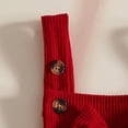 thumbnail image 6 of Gerichy Newborn Baby Girl Outfits Short Sleeve Top Plaid Suspender Skirt Love Print Dress Headband Baby Clothes, 6 of 7