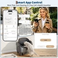 thumbnail image 3 of Automatic Cat Litter Box – Self-Cleaning Litter Box with Open-Top Design, 15-Layer Safety Protection, Smart App Control, Adjustable Entry, Odor Control for Multiple Cats, 3 of 9