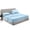Light Blue, variant on SGI Bedding Egyptian Cotton Top Split Sheet Set Solid Adjustable Bed 32" Split Head King 1000 TC 18" Deep Taupe