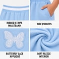 thumbnail image 5 of Forever 21 Girls Sweatpants Cotton Blend Fleece Wide Leg Baggy Pants with Pockets and Elastic Waistband, 5 of 7