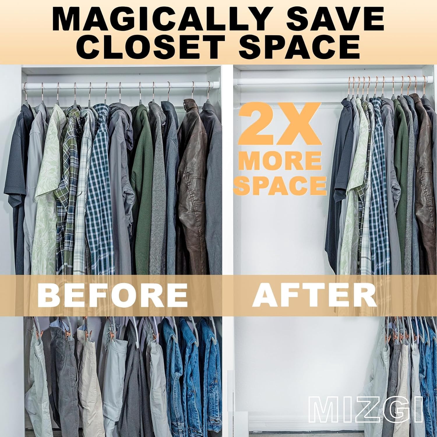 Premium Clear Hangers (Pack of 50) Heavyduty-Acrylic No Shoulder Bump Suit Hangers - Space Saving Clothes Hangers,Rounded Hanger for Coat,Sweater,Jackets,Pants