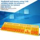 thumbnail image 4 of Combo De Teclado Y Mouse Inalámbricos, Teclas Redondas Lindas De 2.4G Teclas Flexibles De Máquina De Escribir Retro Teclado De Tamaño Completo, Mouse De Juego Ajustable De 3 DPI, 4 of 8