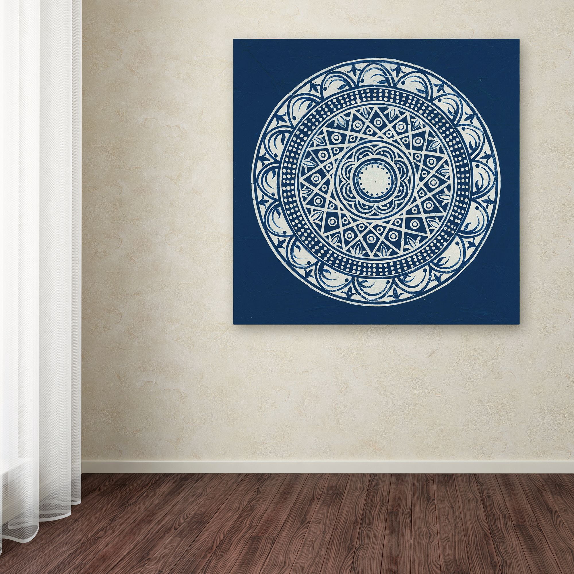 Trademark Fine Art 'Seville III Dark Blue FB' Canvas Art by Kathrine Lovell