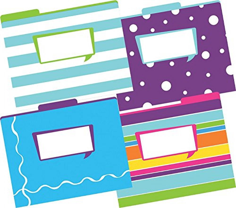 Barker Creek Letter-Size File Folders 12 Count - Happy (LL-1334)