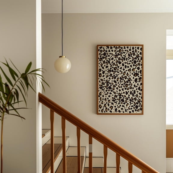 Leopard Art Print, Bold Maximalist Animal Wall Decor Home Decor #2403, 8x12 UNFRAMED