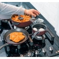 thumbnail image 4 of Cinsa Bateria de cocina Esencial Equipa tu cocina 15 piezas, aluminio con antiadherente thermocell, tapas de vidrio templado, utensilios, Rojo (15 piezas), 4 of 5