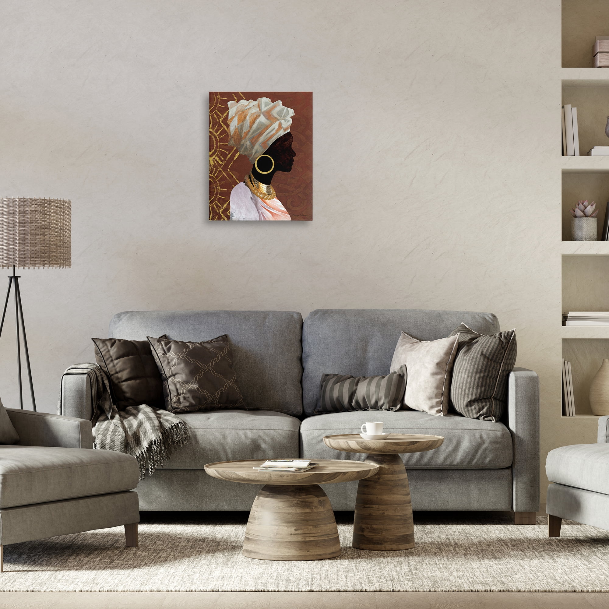 Stupell Industries Traditional Portrait of Woman Novelty Painting Gallery Wrapped Canvas Art Print Wall Art, 16 x 20