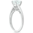 thumbnail image 3 of Pompeii 1 1/2 Ct Diamond & CZ Engagement Ring 14k White Gold (((G-H)),VS1-VS2), 3 of 5