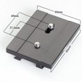 thumbnail image 3 of Arca Swiss Quick Release Plate with 2 1/4" Screws for Nikon Telephoto Lenses (screw distance adjustable from 28-40mm), 3 of 3