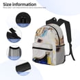 thumbnail image 4 of Daiia Starry White Horse School Backpack for Men Women, Unisex Large Waterproof Bookbag Schoolbag Casual Daypack for High School/College/Teens/Travel/Work Black, 4 of 8