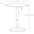 thumbnail image 5 of CorLiving Adjustable-Height Round Bar Table, Multiple Colors, 5 of 5