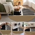 thumbnail image 5 of Large Round Rug 8Ft Washable Non-Slip, Brown Black Circle Area Rugs for Living Room Bedroom, Farmhouse Striped Modern Abstract Art Indoor Floor Mats Carpet Runner for Home Decor, 5 of 8
