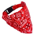 thumbnail image 2 of Collier pour Animaux de Compagnie Bandana, Collier Écharpe de Chiot Rouge Réglable pour Chat 1,0 Cm / 0,4 Po, M 1,5 Cm / 0,6 Po, L 2,0 Cm, 2 of 8