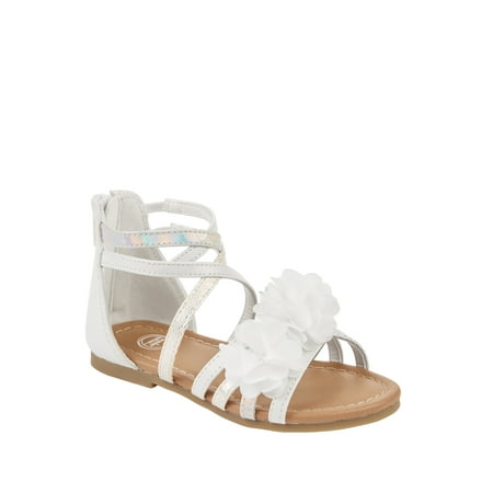 - Wonder Nation Toddler Girls' Flower Gladiator Sandal