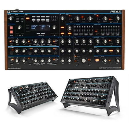 Novation Peak 8-Voice Desktop MIDI USB Polyphonic Synthesiser 4 MAC or PC+Stand