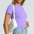 thumbnail image 3 of Blouses for women dressy casual Polyester,Spandex Soft Clothing XL Purple womens blouses, 3 of 4