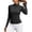 Black, variant on Women T-Shirts Slim Fit Breathable Long Sleeve Activewear Tops For Yoga Running Gym Fitness Tops Autumn Training Leisure Solid Color Streetwear
