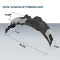 thumbnail image 3 of Pair Front Fender Liner Left & Right Fit For 2012-2018 Audi A7 Quattro S7 RS7, 3 of 10