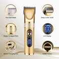 thumbnail image 3 of Cabello para hombres LCD Pantalla digital Eléctrica Inalámbrica Nariz Oreja Barba yeacher Maquina de cortar pelo, 3 of 7