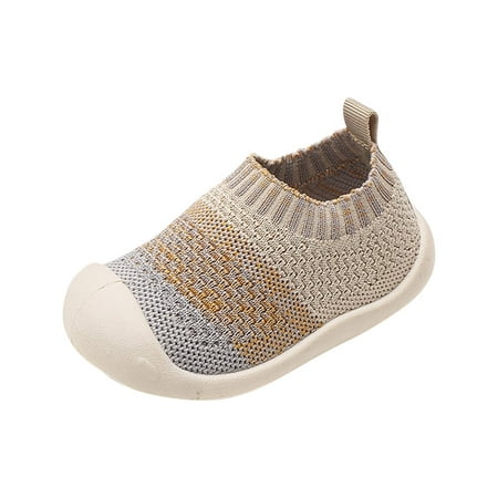 

Awdenio Toddler Shoes Toddler Shoes Baby Boys Girls Cute Fashion Breathable Mesh Non-slip Soft Bottom Fly Weaving Casual Shoes