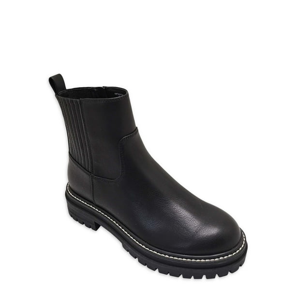 time and tru lug chelsea boot