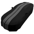 thumbnail image 2 of 2010-2022 Camaro Ultraguard Sport Series Stretch Satin Indoor Car Cover Black with Gray Stripes, 2 of 8