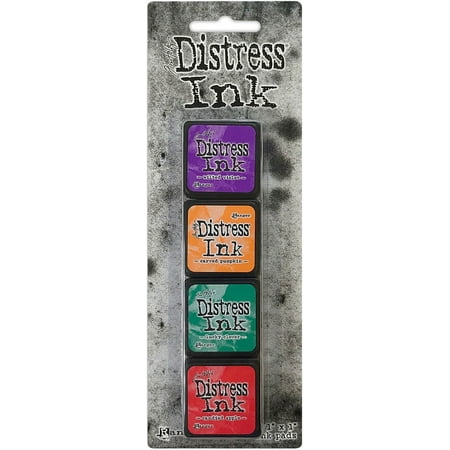 UPC: 0789541046752 | Ranger TDPK46752 Kit 15 Distress Mini Ink Pads (4 Pack) Multicolor
