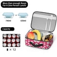 thumbnail image 5 of Daisy Pioneer Flower Pink Pattern Insulated Lunch Bag Teens,Bento School Lunch Bag for Teens for Work,Picnic or Travel 10.6x7.7x4.3 Inches,12 Can Capacity, 5 of 6