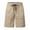 Khaki, variant on Lmueinov Men's Active Shorts, 9" Inseam Quick-dry Mens Casual Shorts Elastic Waist Drawstring Vacation Shorts, M-3X