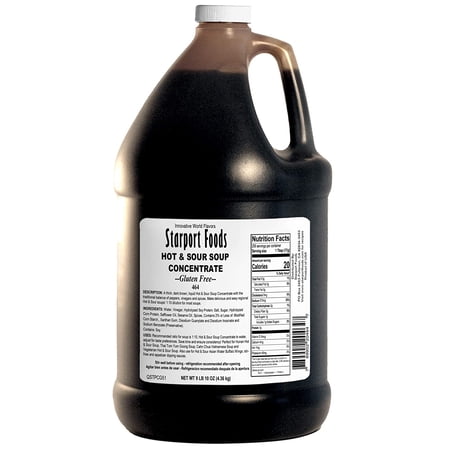 Hot Sour Soup Concentrate - Vegetarian, Gluten Free, 1 GALLON, NET WT 9 LB 10 OZ (4.36 kg)