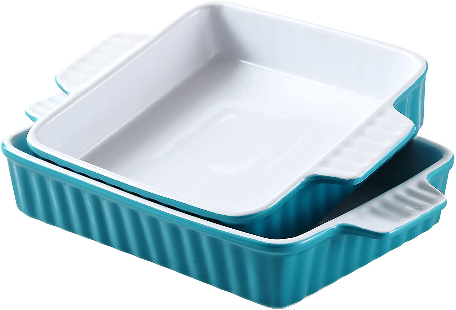 Bruntmor Set Of 2 Rectangular Bakeware Set Ceramic Baking Pan Lasagna