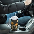 thumbnail image 4 of Yayeee 40oz Stainless Steel Tumbler with Straw and Handle Double-Wall Insulated Travel Water Bottle, Beige Halloween Skeleton, 4 of 8