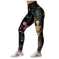 thumbnail image 5 of adviicd Womens Halloween Soft Comfy Leggings Printed Stretchy Leggings Yoga Pants (Grey, XXL), 5 of 7