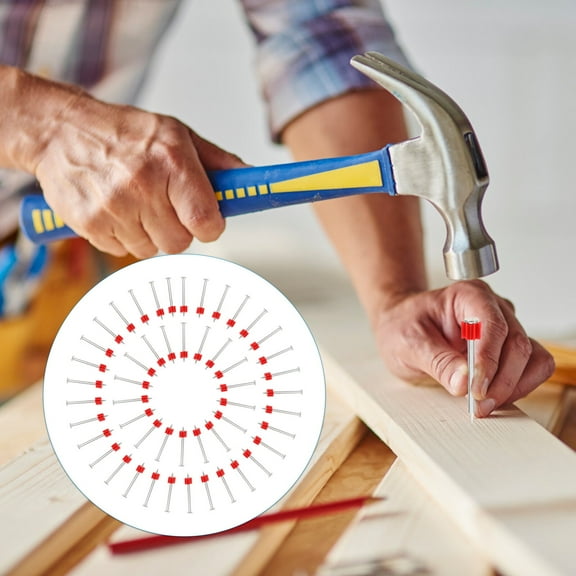 IFANLANDOR 100Pcs Silver Steel Concrete Wall Anchors Carpentry