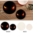 thumbnail image 4 of SKYSONIC Anger Monster Eyes Pot Holders Trivets, 2 Pcs Heat Resistant Trivets,Black Cotton Thread Weave Mats for Hot Pads Pans Pot Bowl Teapot for Kitchen Decor, 4 of 7