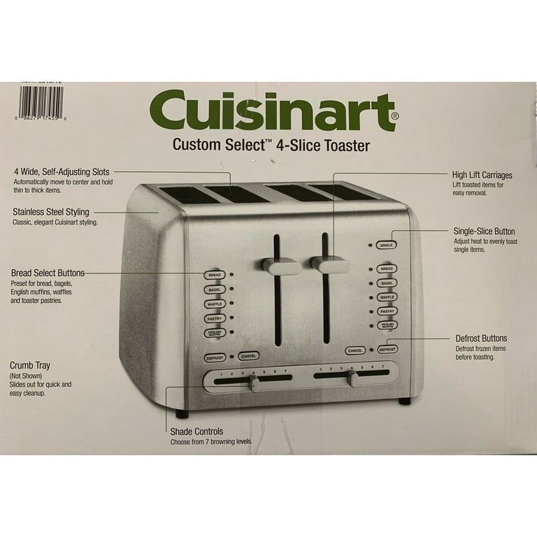 STAY by Cuisinart WST480 4 Slice Stainless Steel Toaster